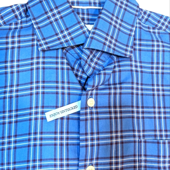 Peter Millar Crown Sport  Performance Flannel Markham Sport Shirt... Size Small - Picture 4 of 7